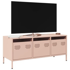 Mueble para TV acero laminado en frío rosa 101,5x39x43,5