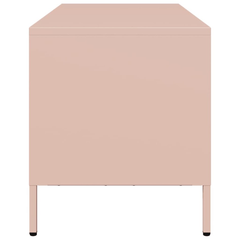 Mueble para TV acero laminado en frío rosa 101,5x39x43,5
