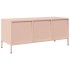 Mueble para TV acero laminado en frío rosa 101,5x39x43,5