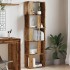 Estantería madera de ingeniería madera envejecida 45x24x159