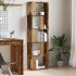 Estantería madera de ingeniería madera envejecida 45x24x159
