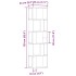 Estantería madera de ingeniería madera envejecida 45x24x159