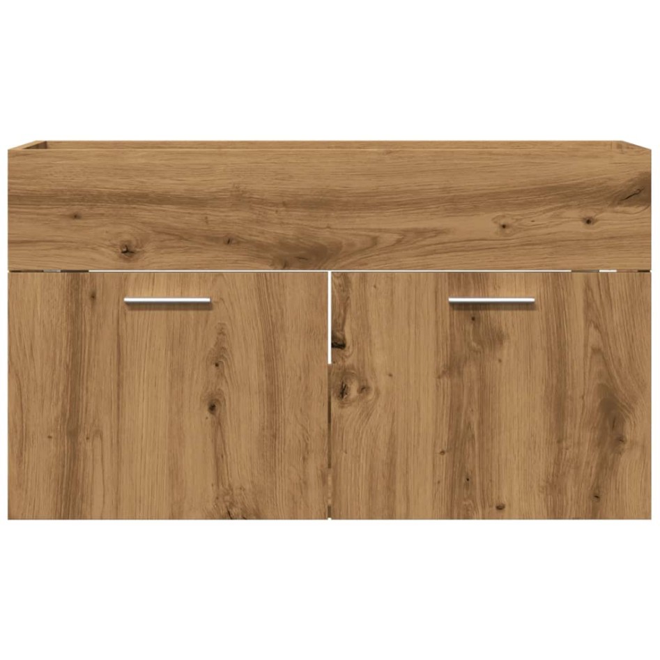 Mueble de lavabo de baño madera roble artisan 90x38,5x46