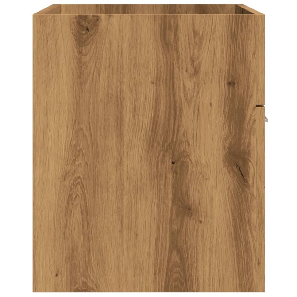 Mueble de lavabo de baño madera roble artisan 90x38,5x46