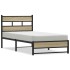 Estructura de cama sin colchón metal roble Sonoma 80x200