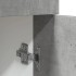 Armario inferior cajón contrachapada gris hormigón