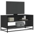 Mueble de TV madera de ingeniería y metal negro 91x40x46