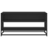Mueble de TV madera de ingeniería y metal negro 91x40x46