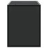 Mueble de TV madera de ingeniería y metal negro 100x31x39,5