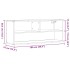 Mueble de TV madera de ingeniería y metal negro 100x31x39,5