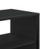 Mueble de TV madera de ingeniería y metal negro 100x31x39,5