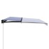 Toldo manual retráctil azul y blanco 500x300