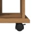 Armario con ruedas madera ingeniería roble artisan 60x45x60