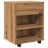 Armario con ruedas madera ingeniería roble artisan 46x36x59
