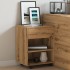 Armario con ruedas madera ingeniería roble artisan 46x36x59