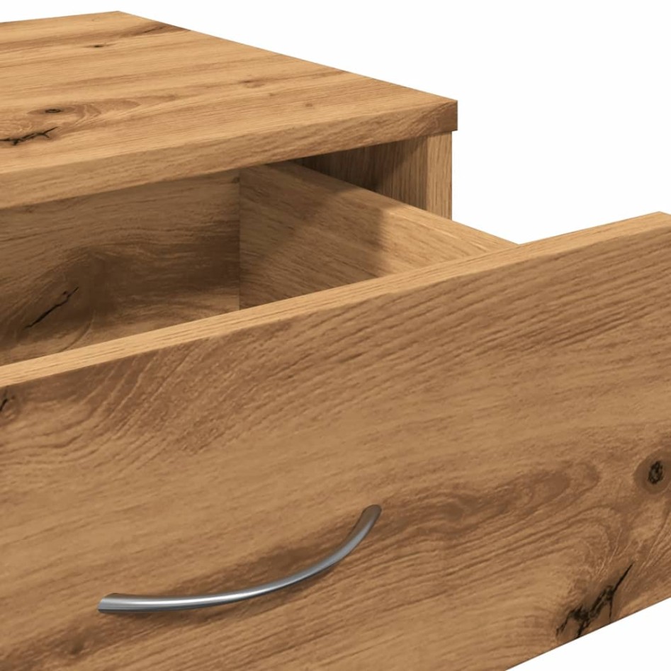 Armario con ruedas madera ingeniería roble artisan 46x36x59