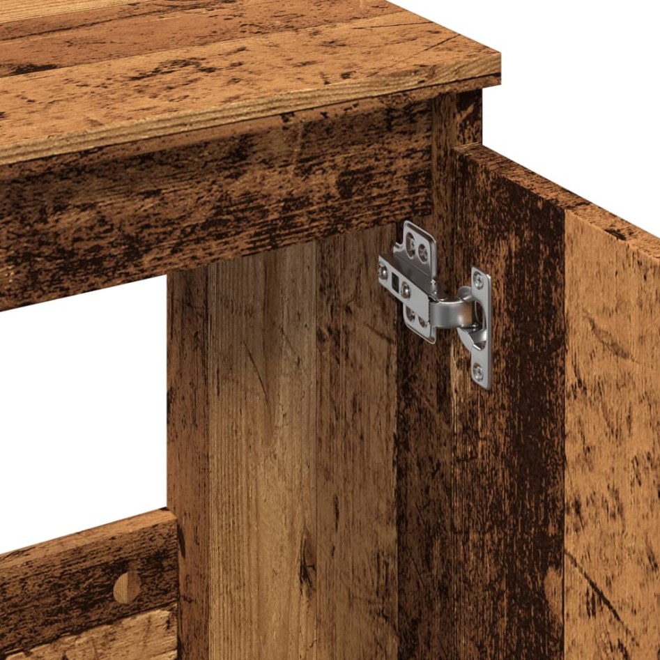 Mueble de lavabo madera de ingeniería envejecida 58x33x60