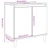 Mueble de lavabo madera de ingeniería envejecida 58x33x60