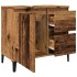 Armario de lavabo baño madera ingeniería envejecida 65x33x60