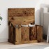Caja de almacenaje madera de ingeniería envejecida 70x40x38