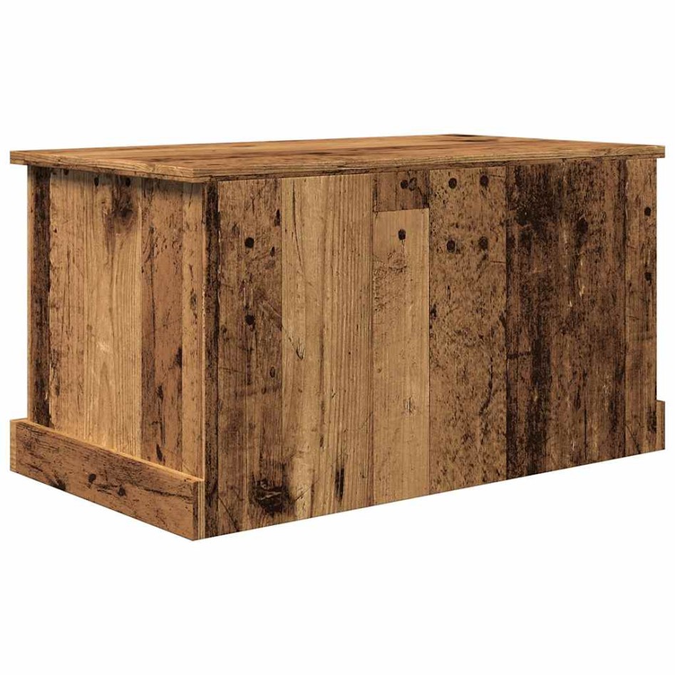 Caja de almacenaje madera de ingeniería envejecida 70x40x38
