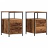 Mesitas de noche 2 uds madera envejecida 34x35,5x50