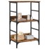 Estantería libros madera ingeniería envejecida 50x33x82