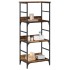 Estantería madera ingeniería madera envejecida 50x33x117,5
