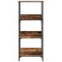 Estantería madera ingeniería madera envejecida 50x33x117,5