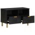 Mueble de TV madera de ingeniería negro 70x33x46