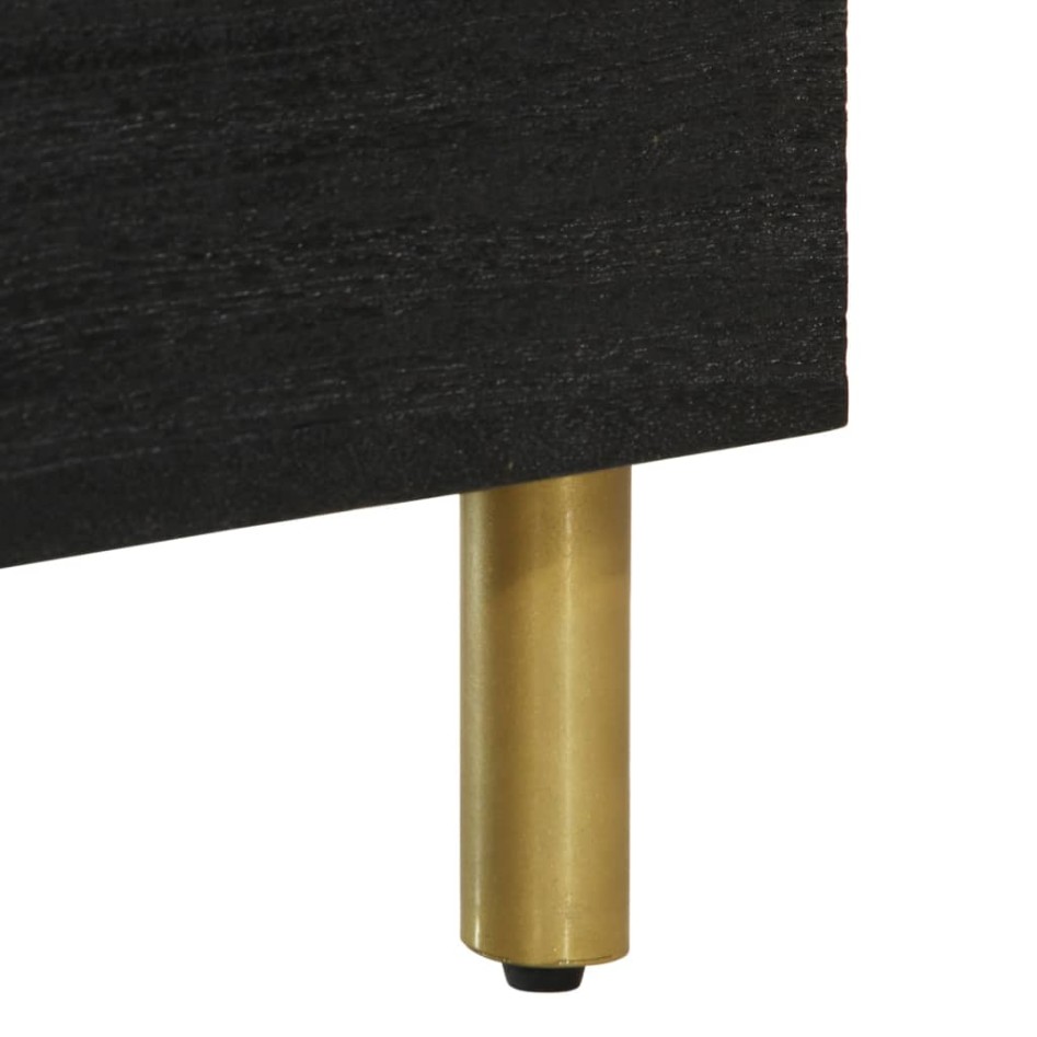 Mueble de TV madera de ingeniería negro 70x33x46