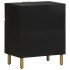 Mesita de noche madera de ingeniería negra 50x33x60