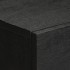 Mesita de noche madera de ingeniería negra 50x33x60