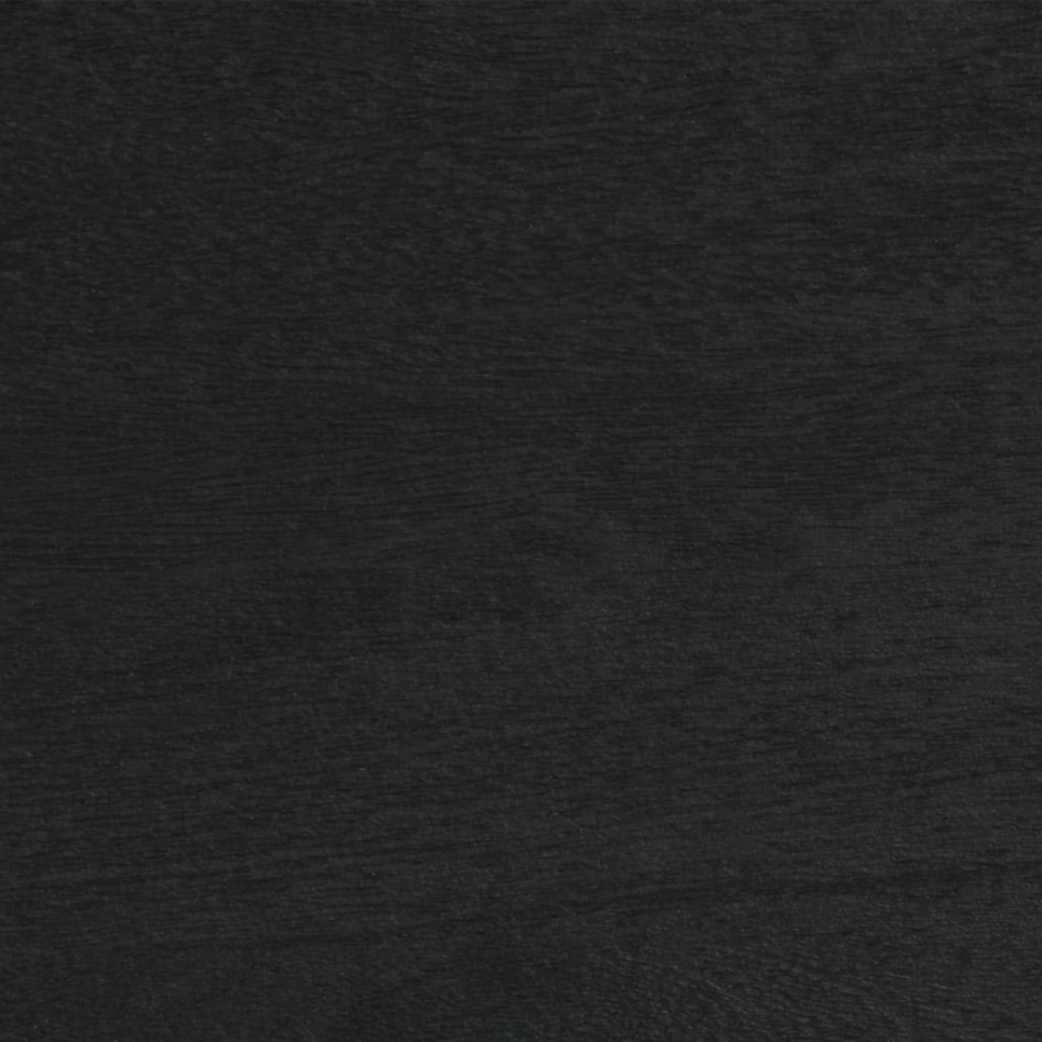 Mesita de noche madera de ingeniería negra 50x33x60