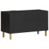 Mueble de TV madera de ingeniería negro 80x33x46
