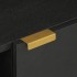 Mueble de TV madera de ingeniería negro 80x33x46