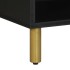 Mueble de TV madera de ingeniería negro 80x33x46