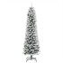 Árbol de Navidad artificial estrecho con nieve PVC y PE 180