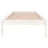 Estructura de cama sin colchón madera maciza blanco 100x200
