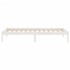 Estructura de cama sin colchón madera maciza blanco 100x200