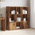 Estantería de madera de ingeniería envejecida 98x29x97,5