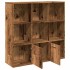 Estantería de madera de ingeniería envejecida 98x29x97,5
