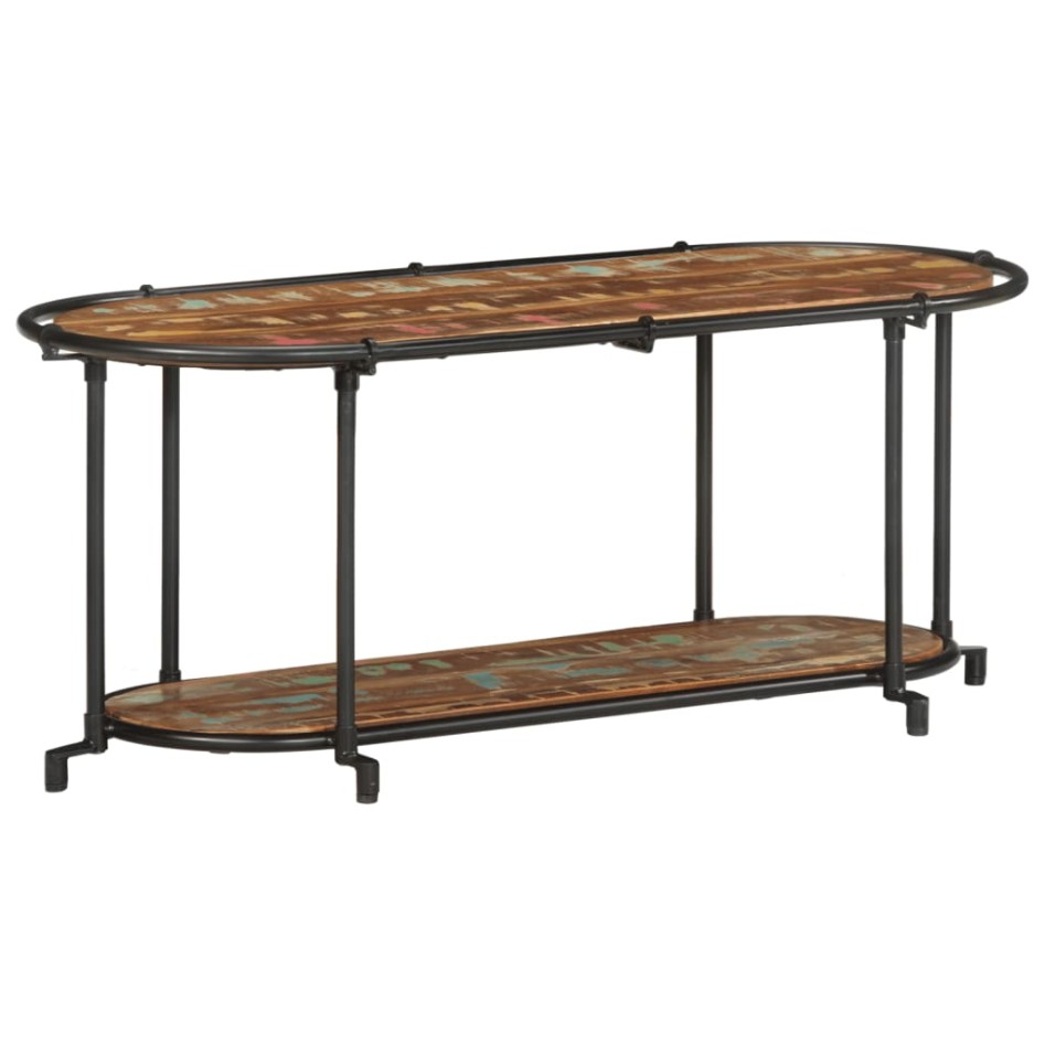 Mueble de TV madera maciza reciclada 100x42x40