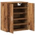 Mueble zapatero madera ingeniería madera envejecida 60x35x70