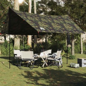 Lona de camping impermeable camuflaje 462x306x211