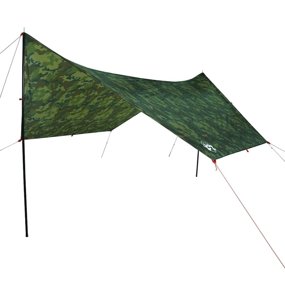 Lona de camping impermeable camuflaje 462x306x211
