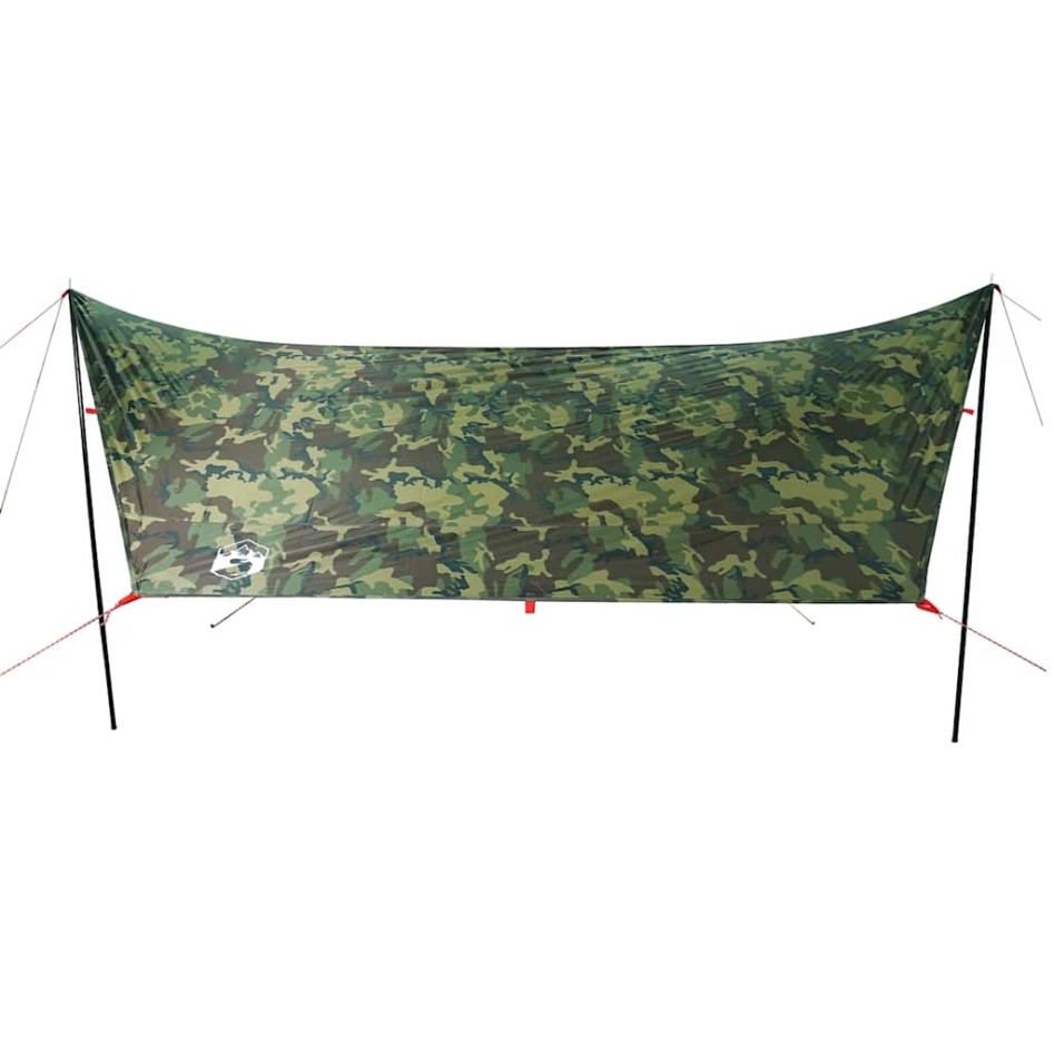 Lona de camping impermeable camuflaje 462x306x211