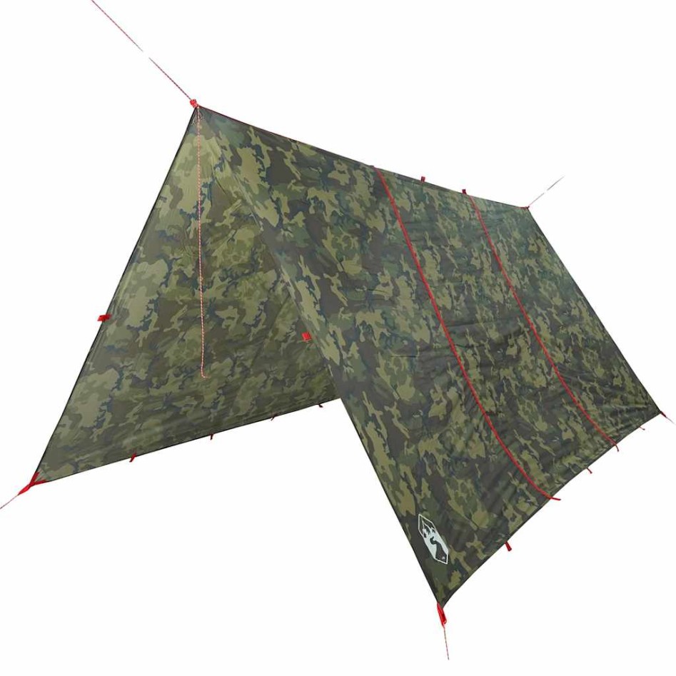 Lona de camping impermeable camuflaje 451x420