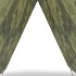 Lona de camping impermeable camuflaje 451x420