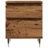 Mesitas de noche 2 uds madera ingeniería envejecida 40x35x50